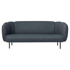 Caper 3 Seater with Stitches Petrol by Warm Nordic