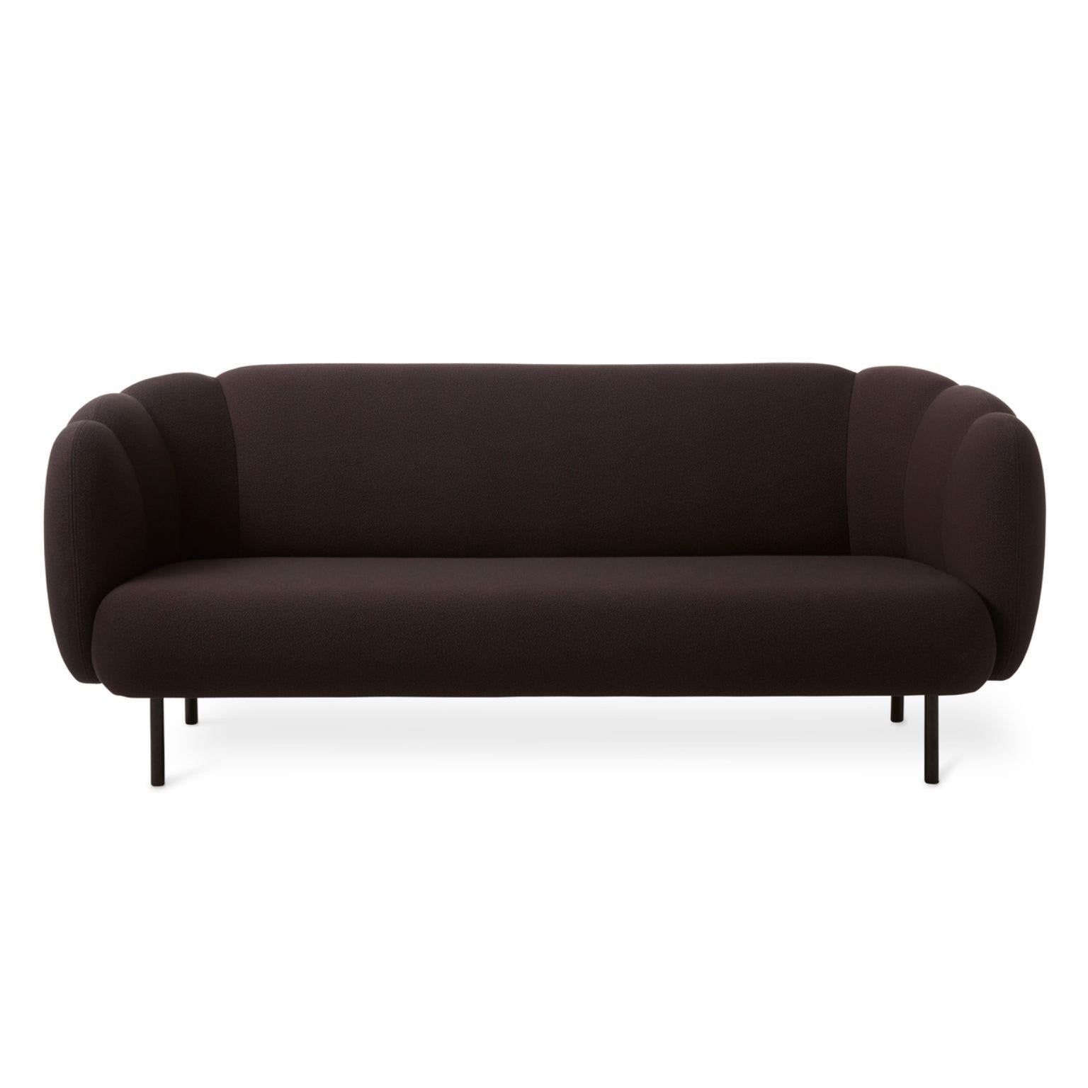 Caper 3 seater with stitches sprinkles eggplant by Warm Nordic.
Dimensions: D200 x W84 x H 80 cm.
Material: textile upholstery, wooden frame, powder coated black steel legs.
Weight: 55.5 kg
Also available in different colours and finishes.