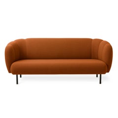 Caper 3 Seater with Stitches Terracotta by Warm Nordic