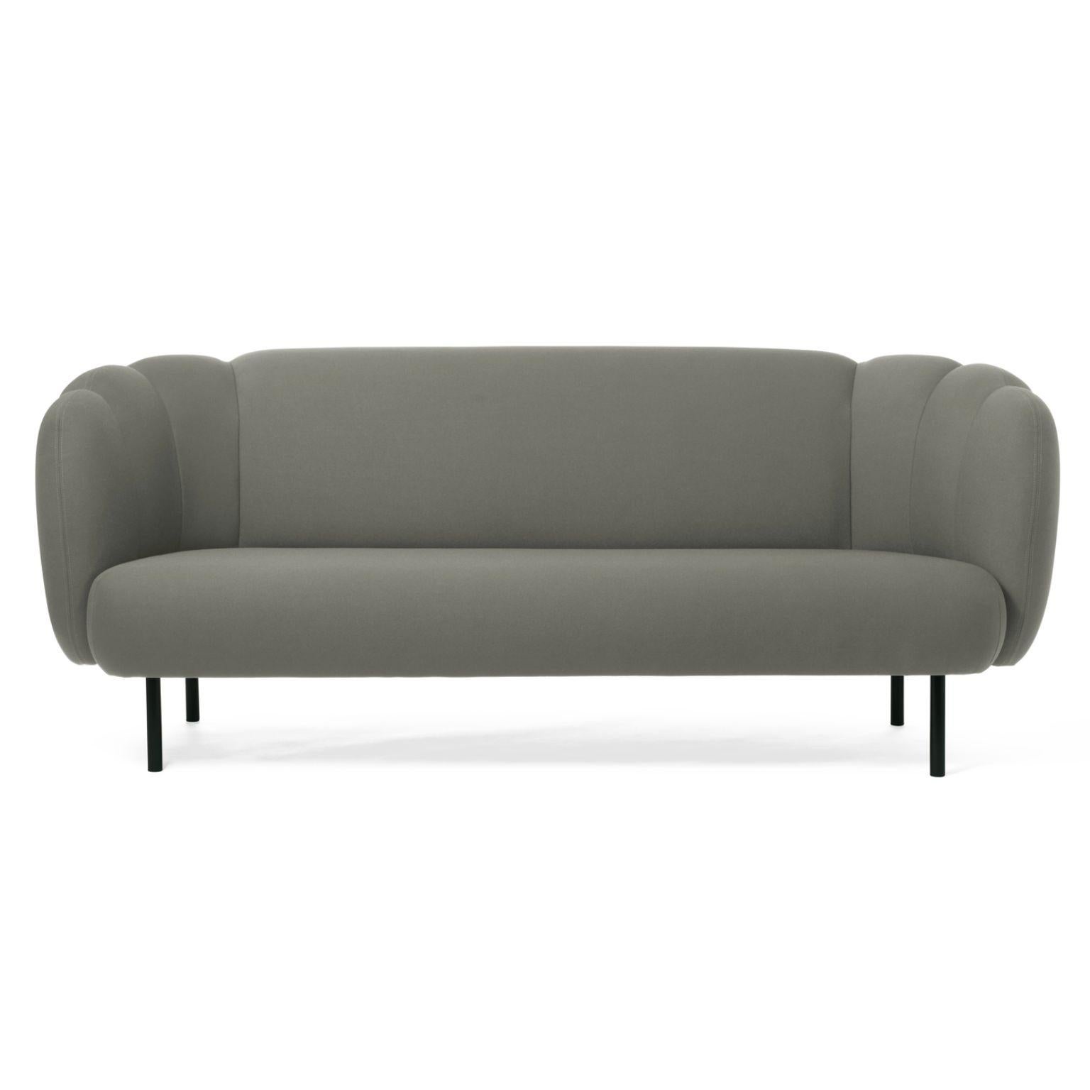 Caper 3 Seater With Stitches Warm Grey by Warm Nordic
Dimensions: D200 x W84 x H 80 cm
Material: Textile upholstery, Wooden frame, Powder coated black steel legs.
Weight: 55.5 kg
Also available in different colours and finishes. Please contact
