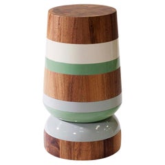 Mesa de Bebidas Torneada Capirucho, Madera de Conacaste y Bandas Lacadas by Labrica