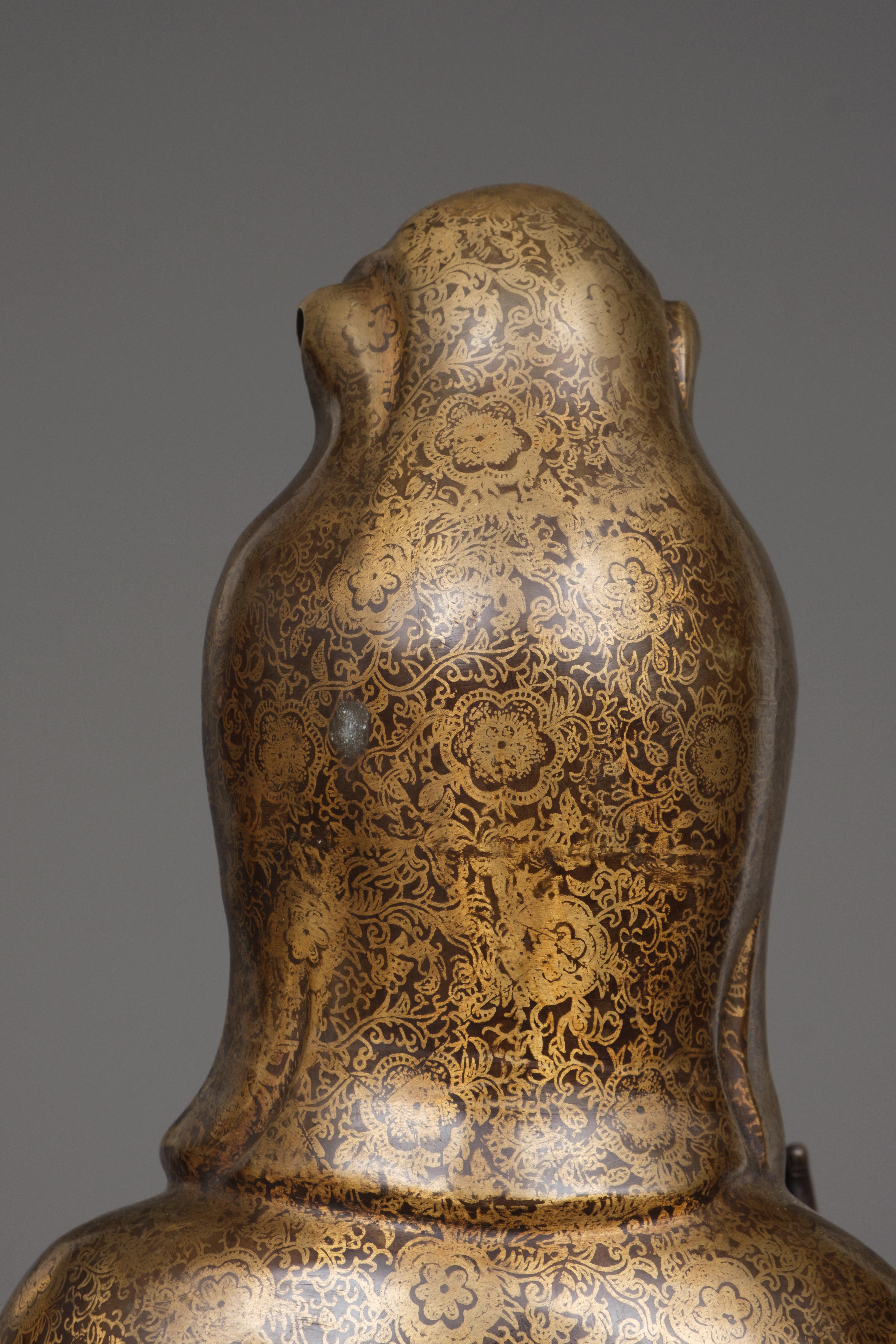 Figure en bronze chinoise d'un bodhisattva Guanyin debout en vente 6
