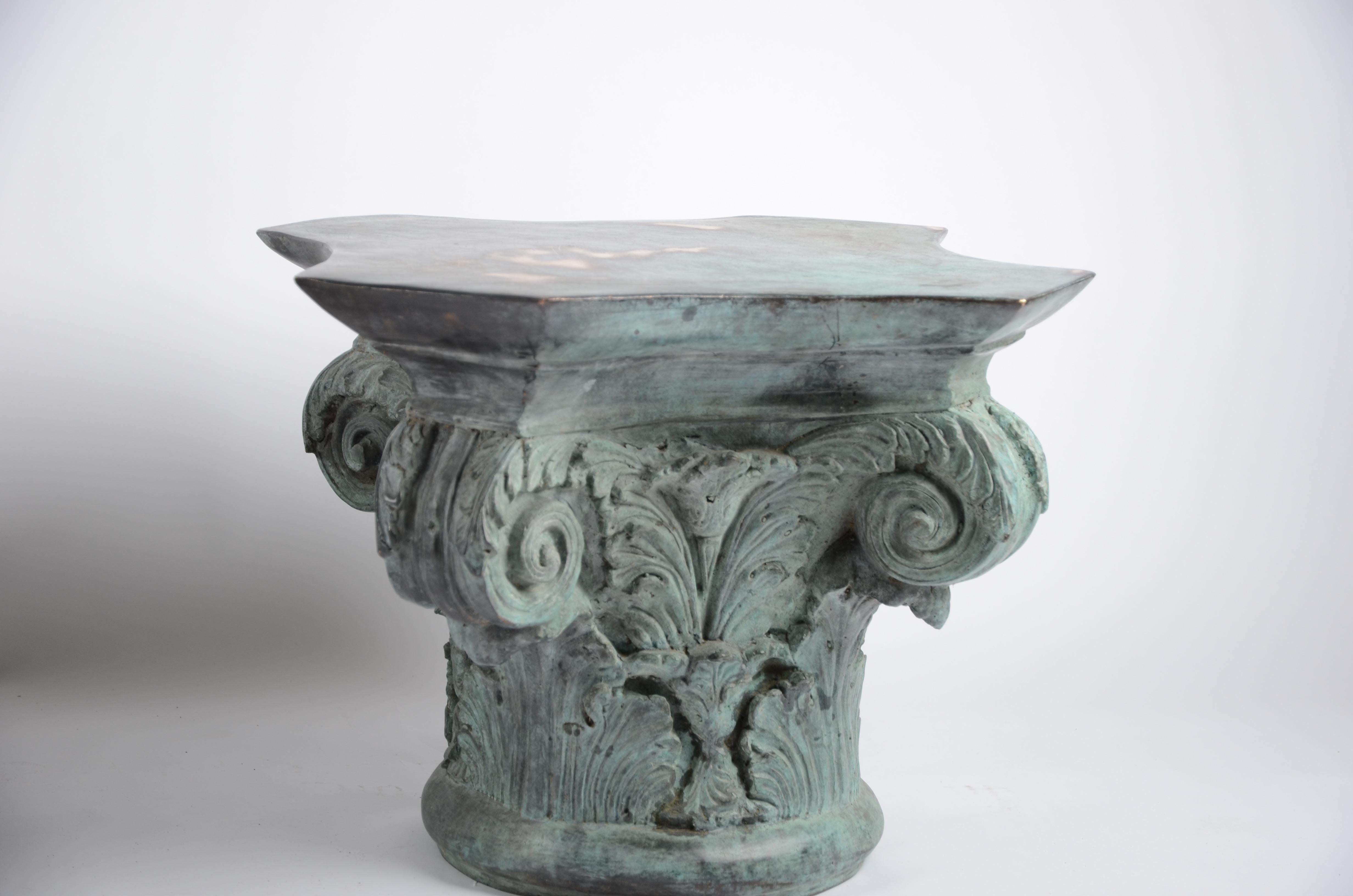 Neoclassical Capitals, a Pair, South France, circa 1870s-1890s