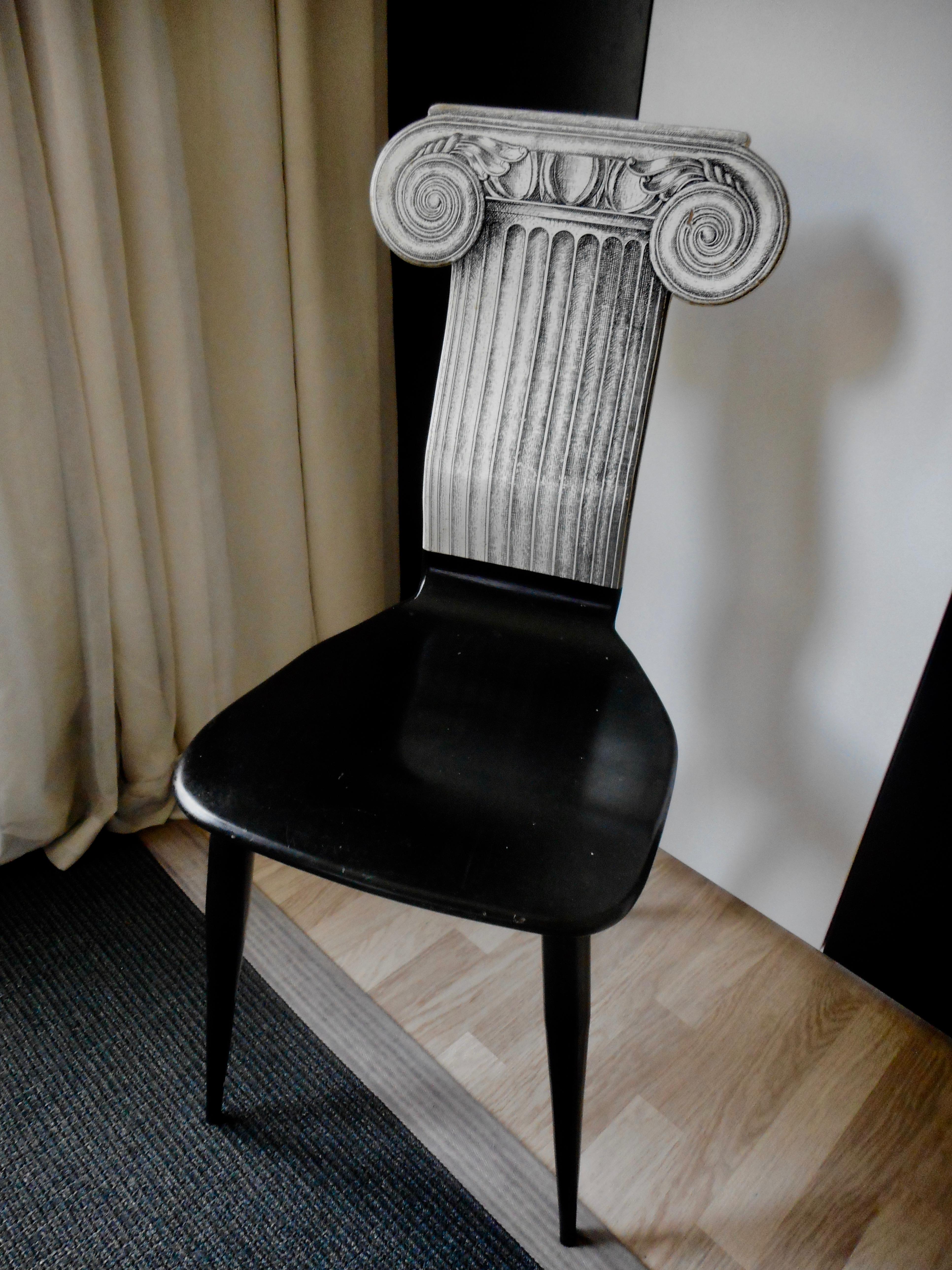 Capitello Chair by Fornasetti, Italy, 1988 In Good Condition In Brussels, BE