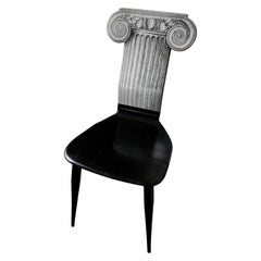 Chaise Capitello de Fornasetti, Italie, 1988