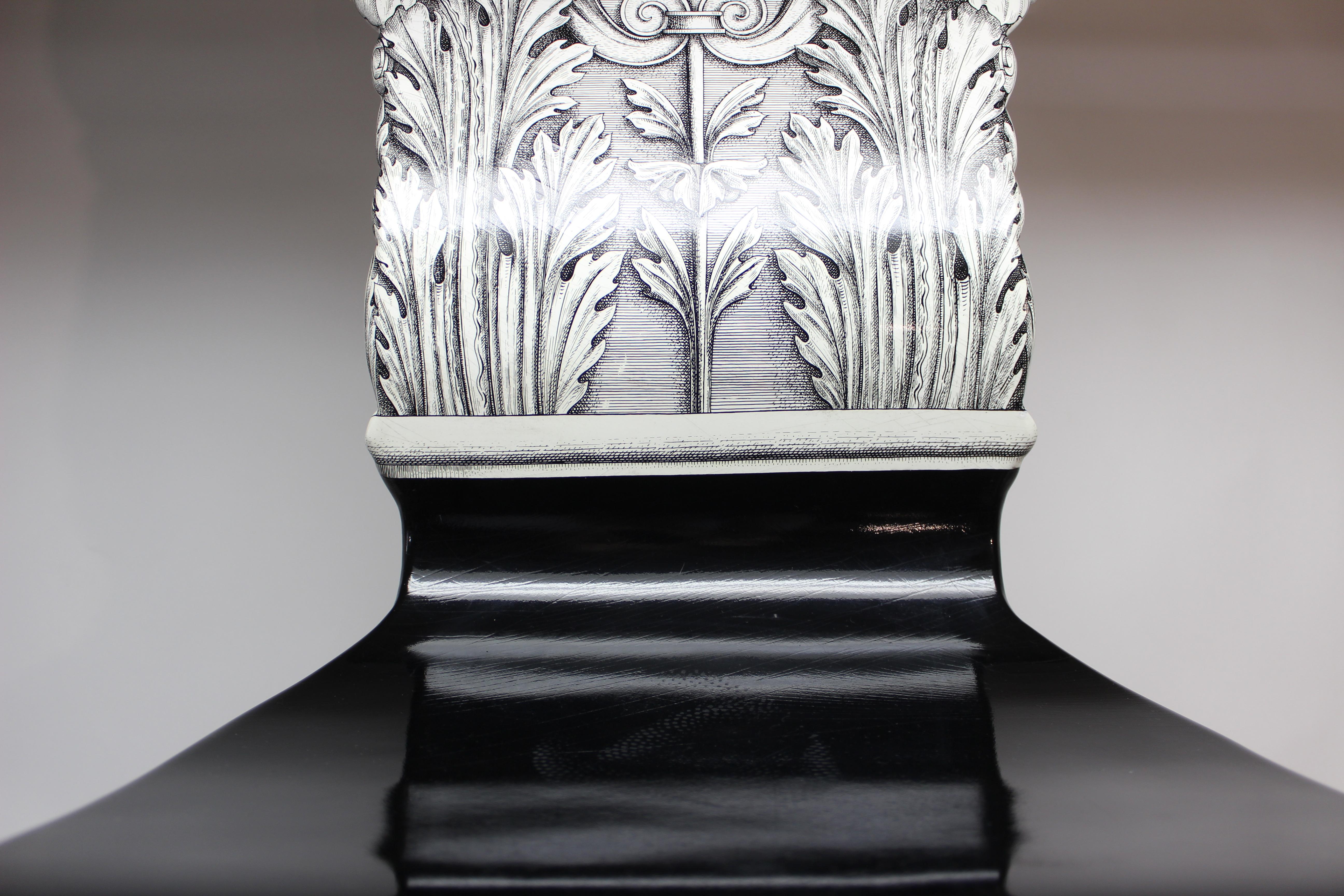 Metal Capitello Corinzio Chair by Piero Fornasetti