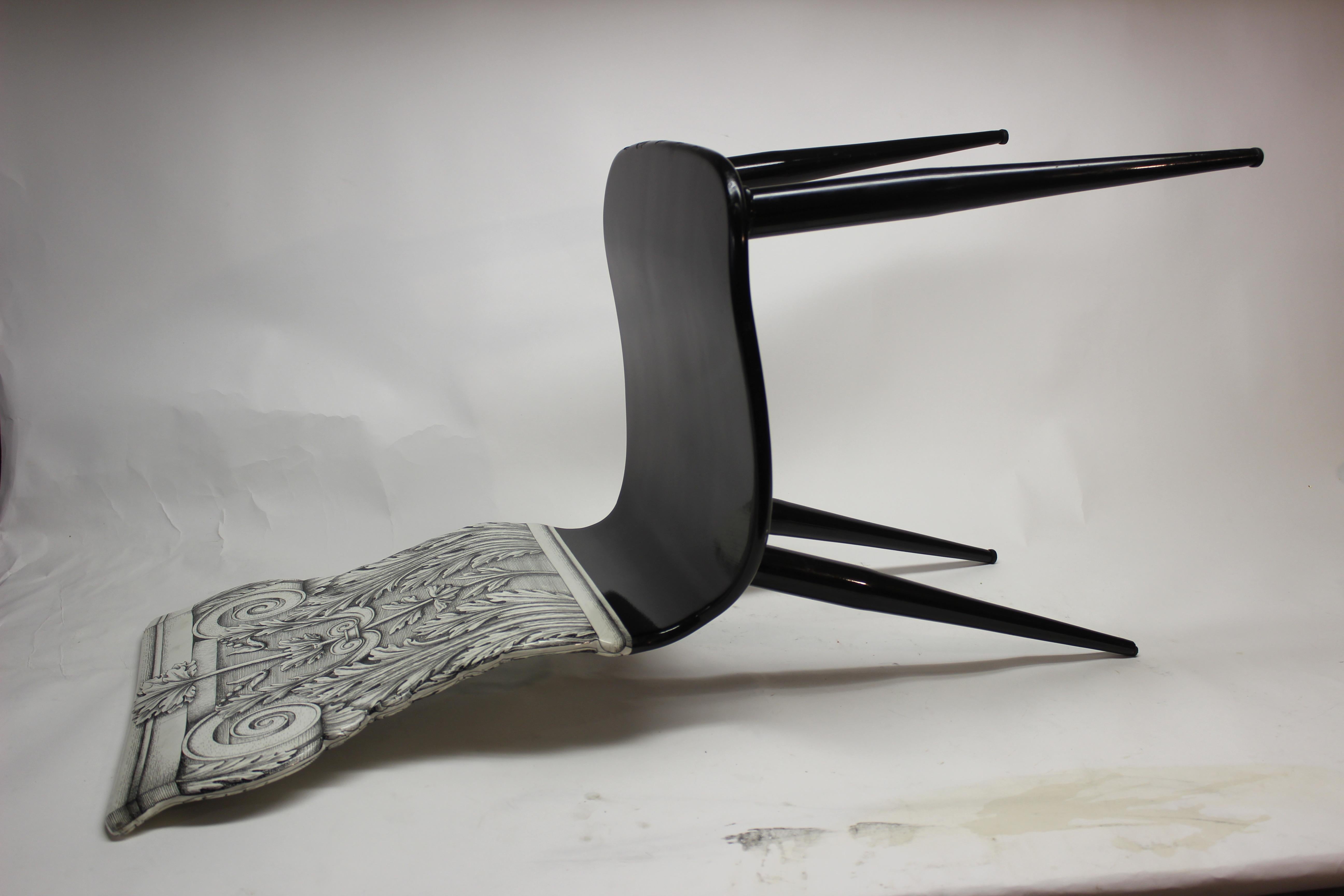 Capitello Corinzio Chair by Piero Fornasetti 3