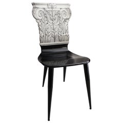 Capitello Corinzio Chair by Piero Fornasetti