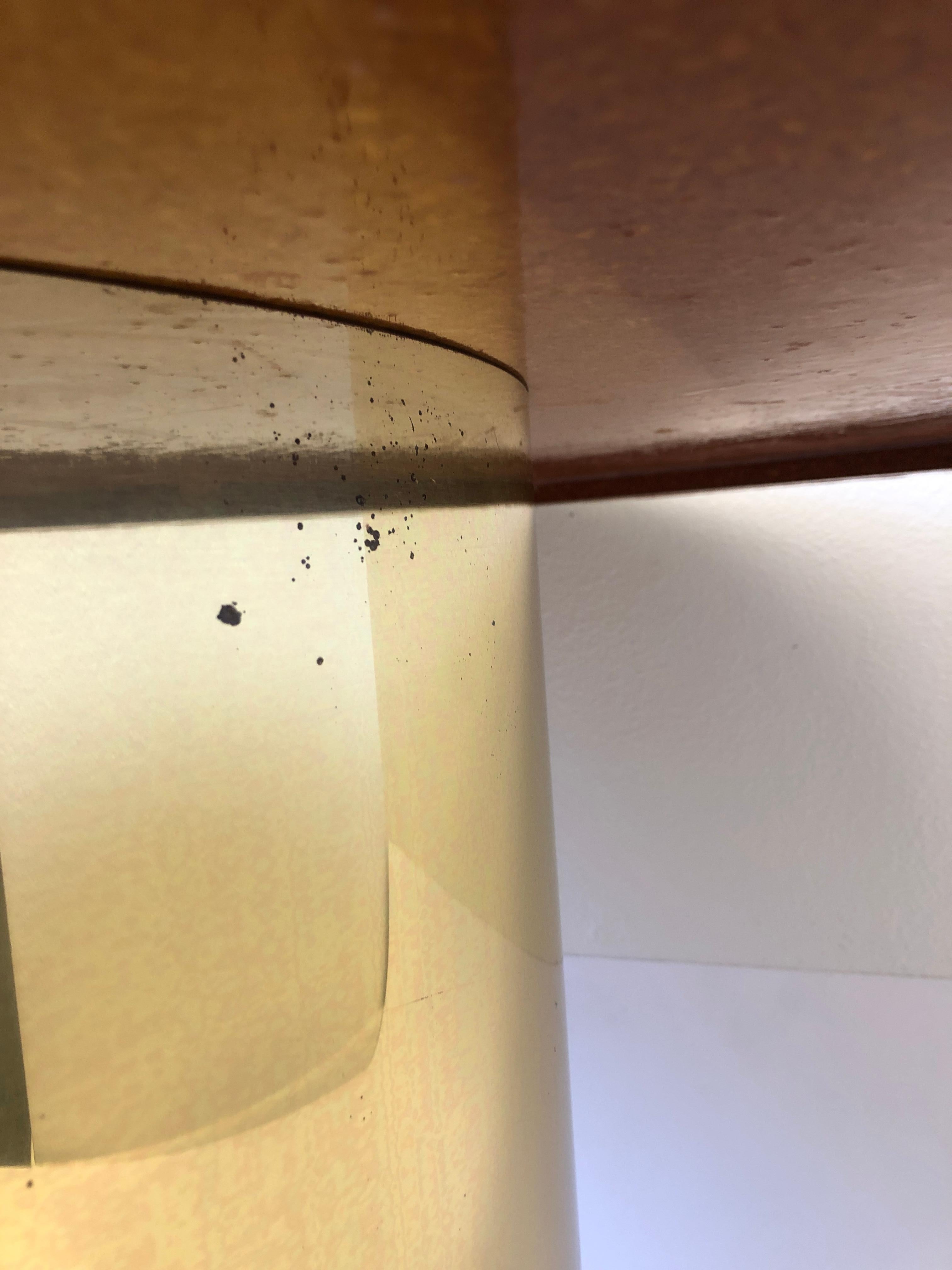 Capiz Shell and Brass Dining Table by Arthur Elrod In Good Condition In Palm Springs, CA