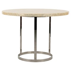 Capiz Shell Chrome Center Table