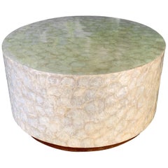 Table basse ronde Capiz Shell
