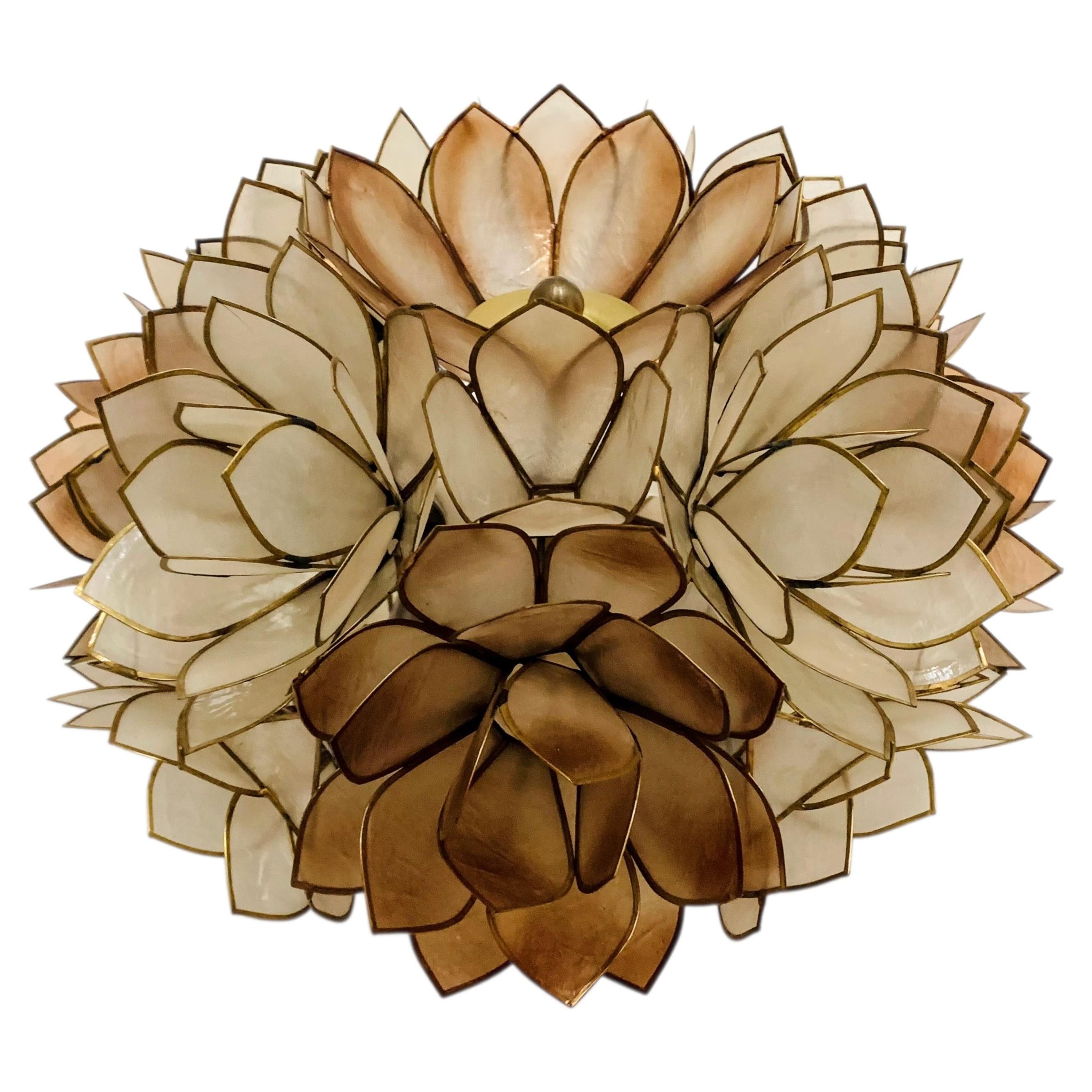 Capiz Shell Wall or Flush Lamp