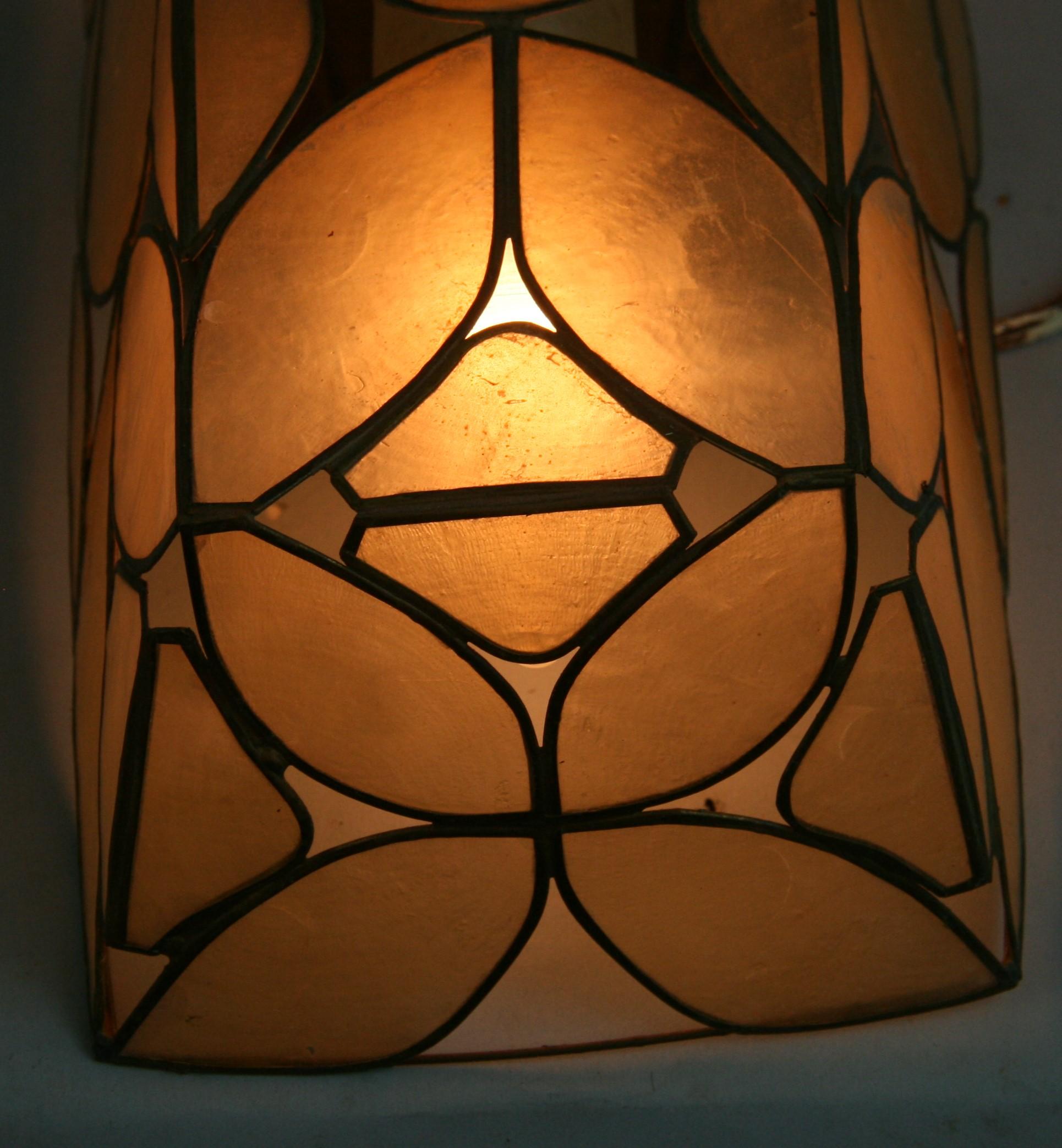 Capiz Shell Wall Sconce/Flush Mount For Sale 4