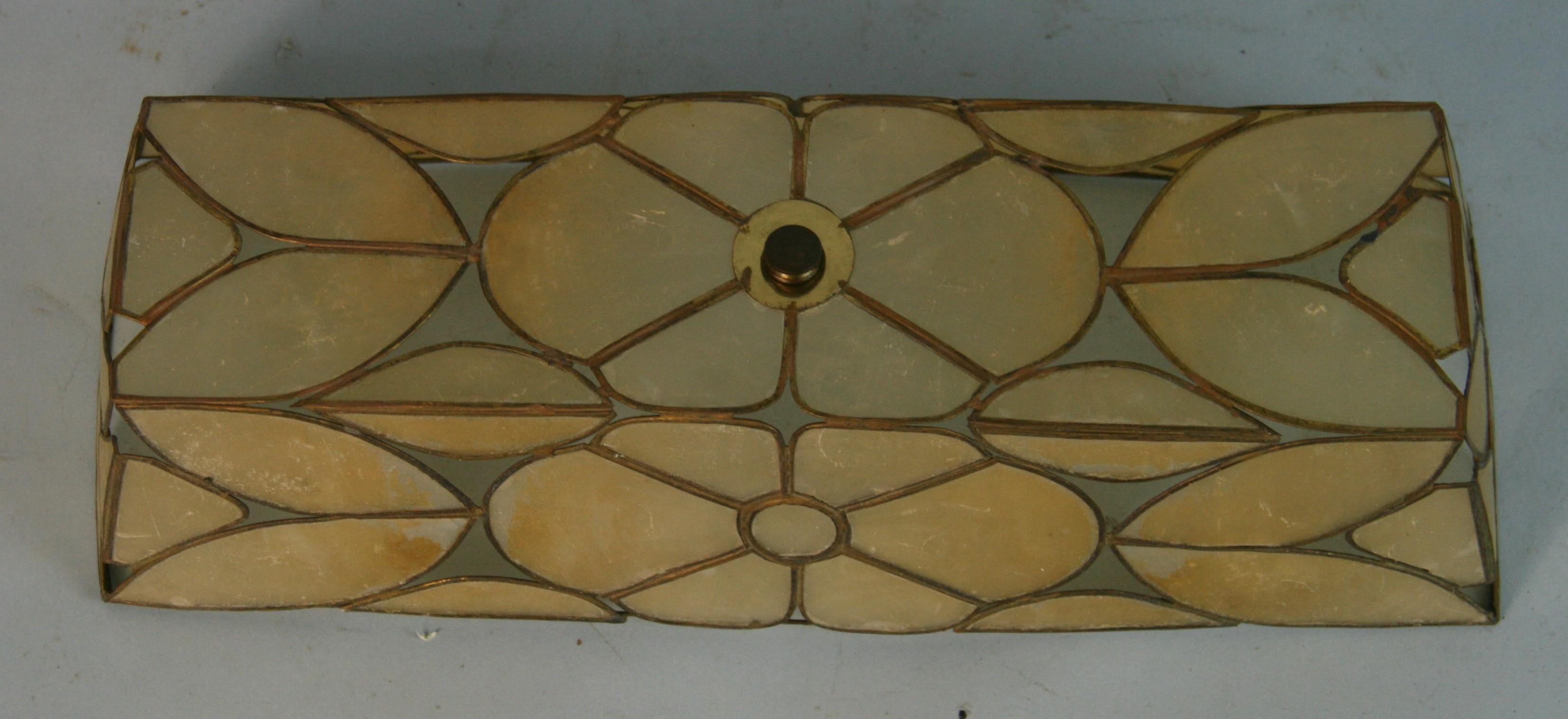 Capiz Shell Wall Sconce/Flush Mount For Sale 5