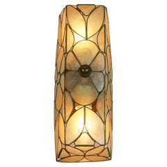 Used Capiz Shell Wall Sconce/Flush Mount