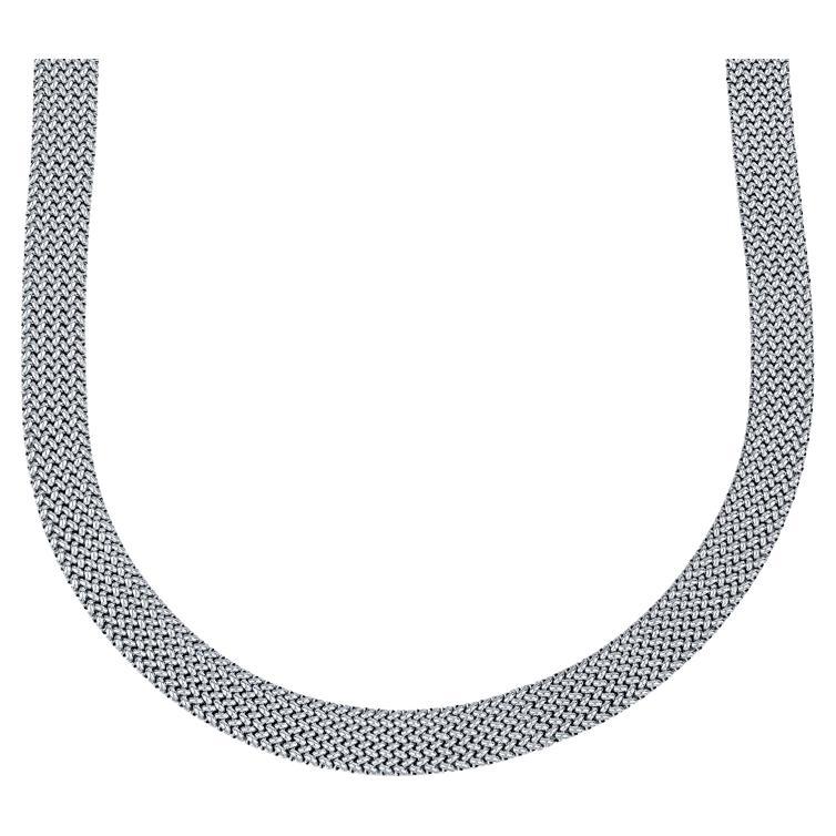 Caplain of Paris 18 Karat White Gold Woven Collar Necklace 