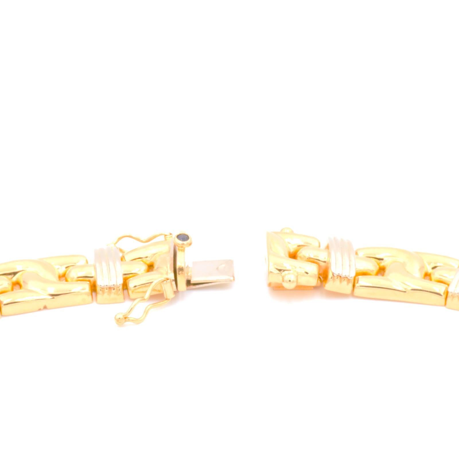 Women's Caplain Saint André Chain Necklace Yellow Gold For Sale