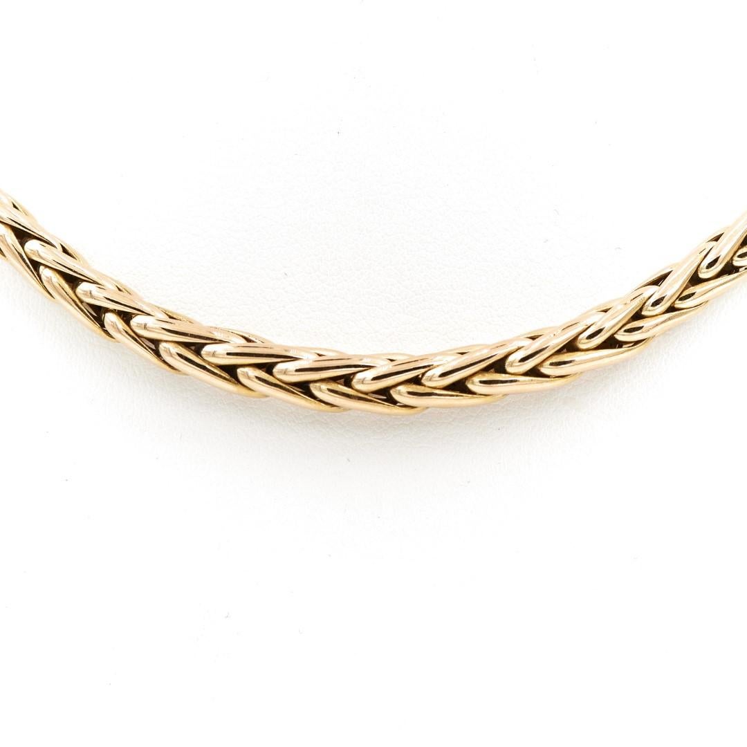 Women's Caplain Saint André Chain Necklace Yellow Gold For Sale