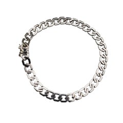 Caplain St. Andre France 18K White Gold Link Bracelet #20928