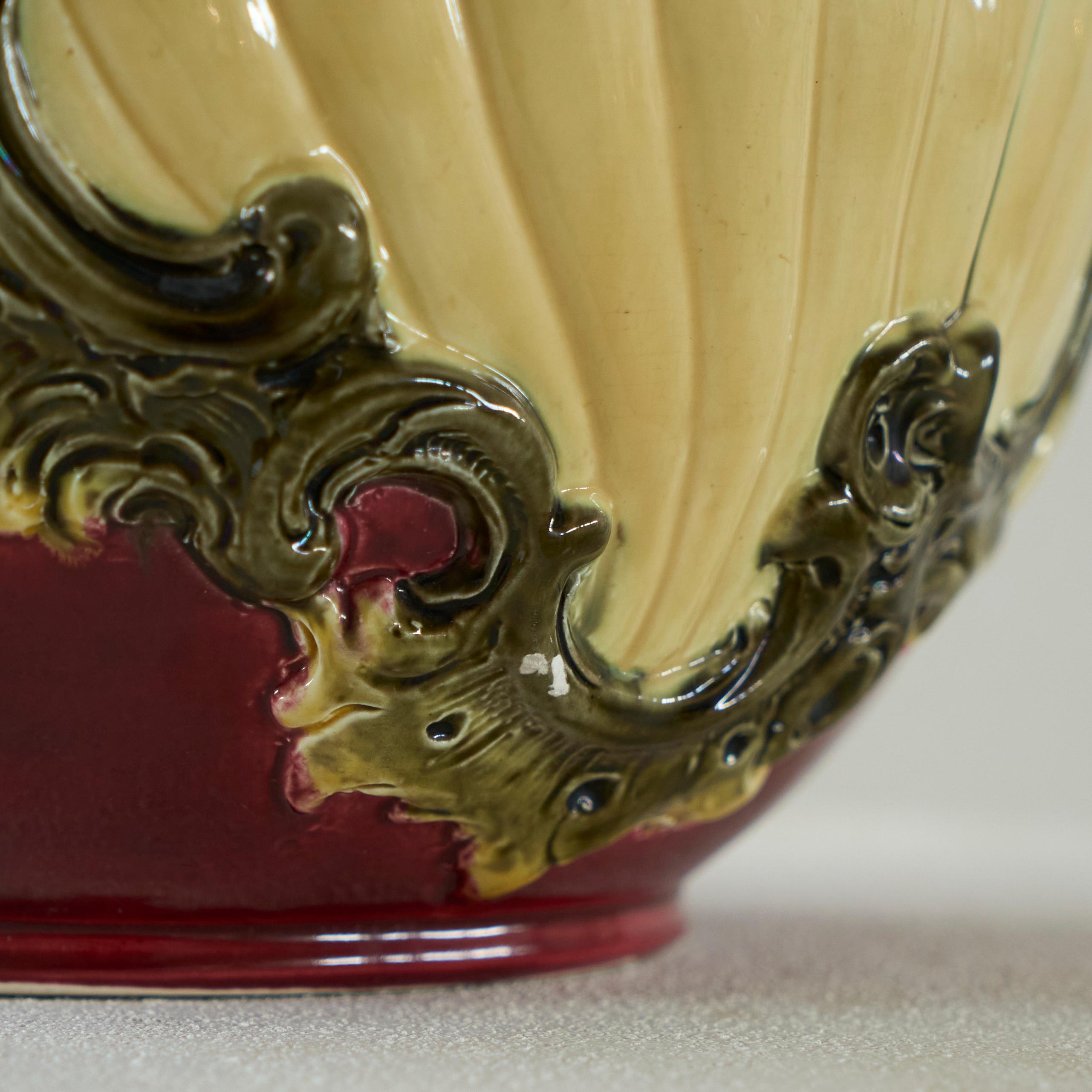 Capo Di Monte Grand vase ou pot en poterie italienne Début du 20e siècle en vente 3