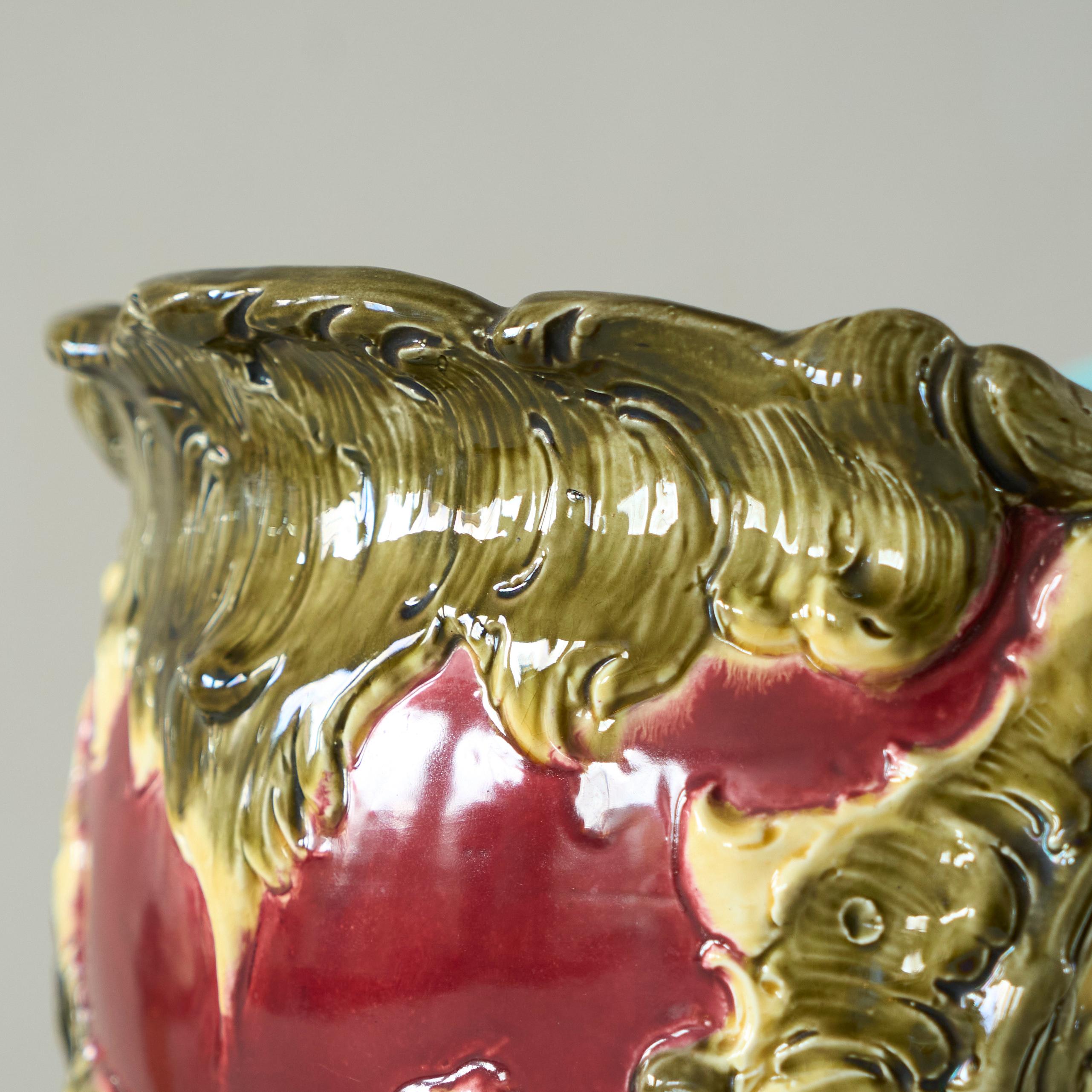 Capo Di Monte Grand vase ou pot en poterie italienne Début du 20e siècle en vente 1