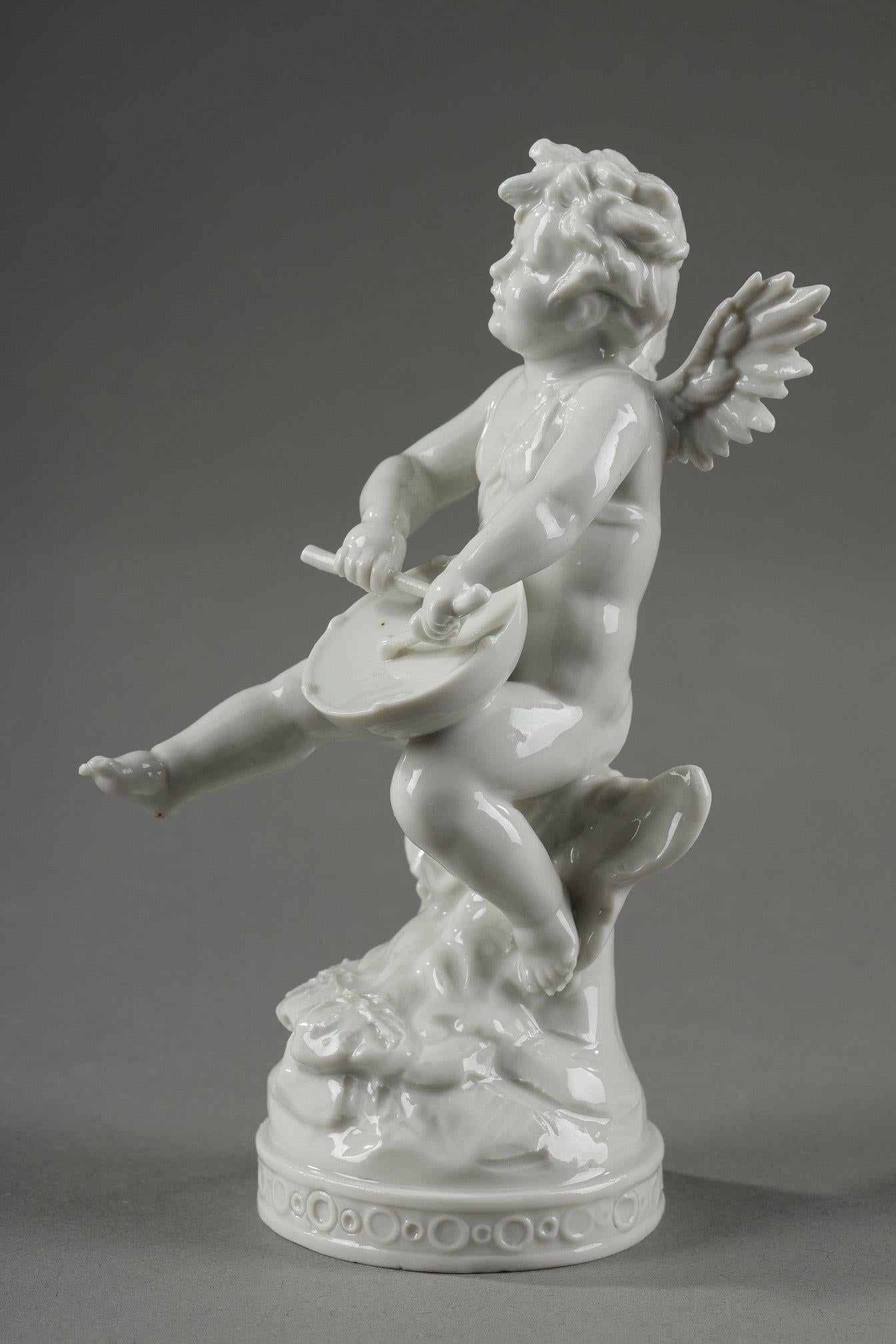 orchestra en porcelaine de Capo di Monte avec 8  musiciens 8