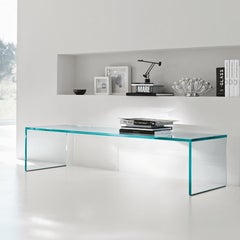 Capo Horn Glass Coffee Table, Designed by M.U, Made in Italy