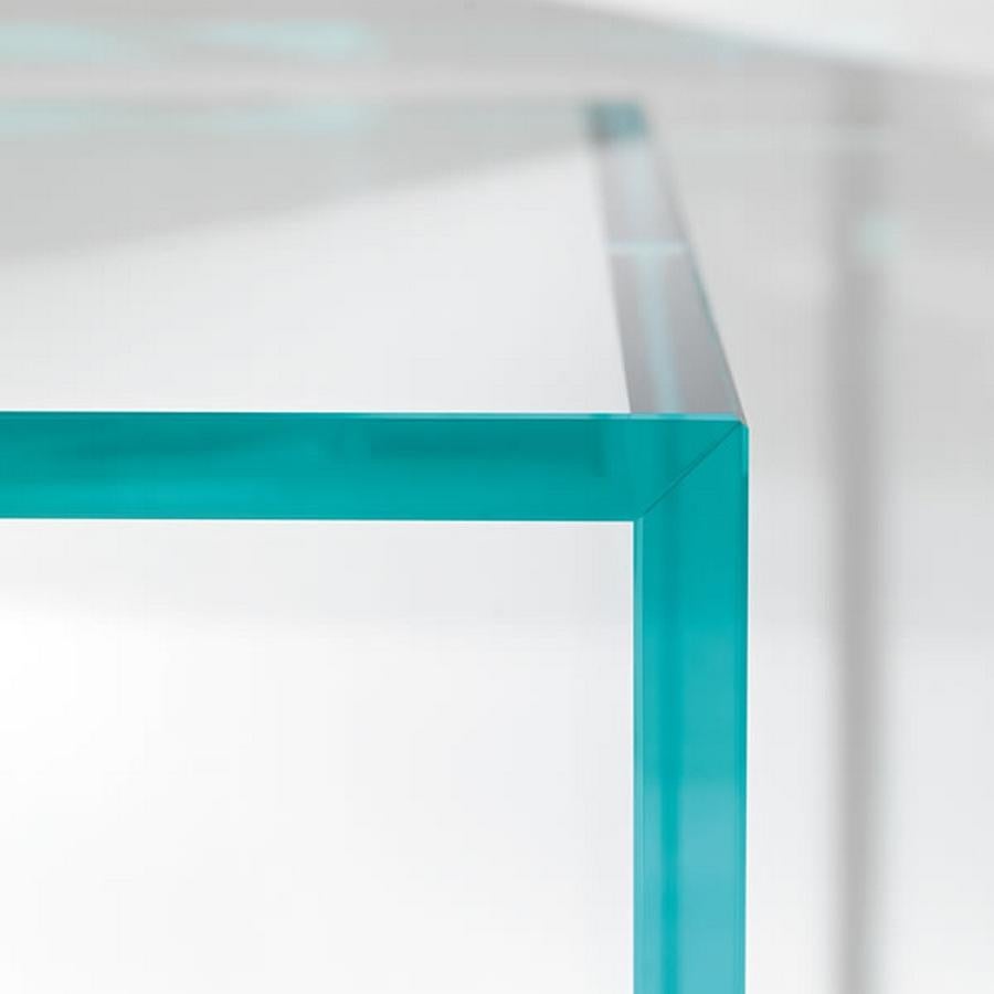 Capo Horn Glas Couchtisch:: entworfen von M.U:: hergestellt in Italien (Moderne) im Angebot