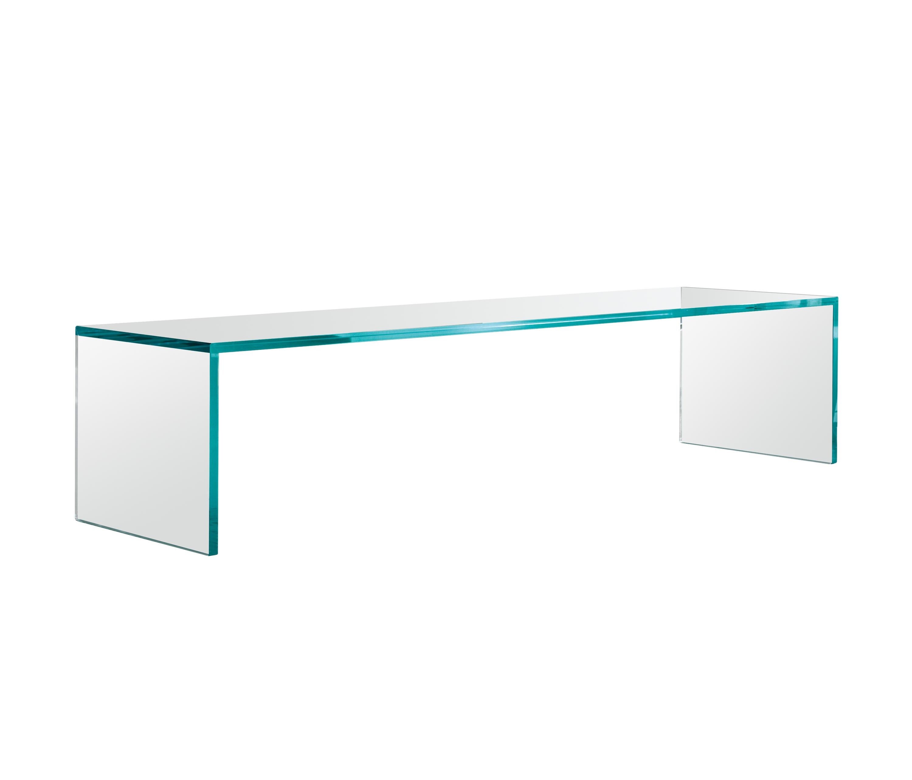 Capo Horn Glas Couchtisch:: entworfen von M.U:: hergestellt in Italien (Italienisch) im Angebot