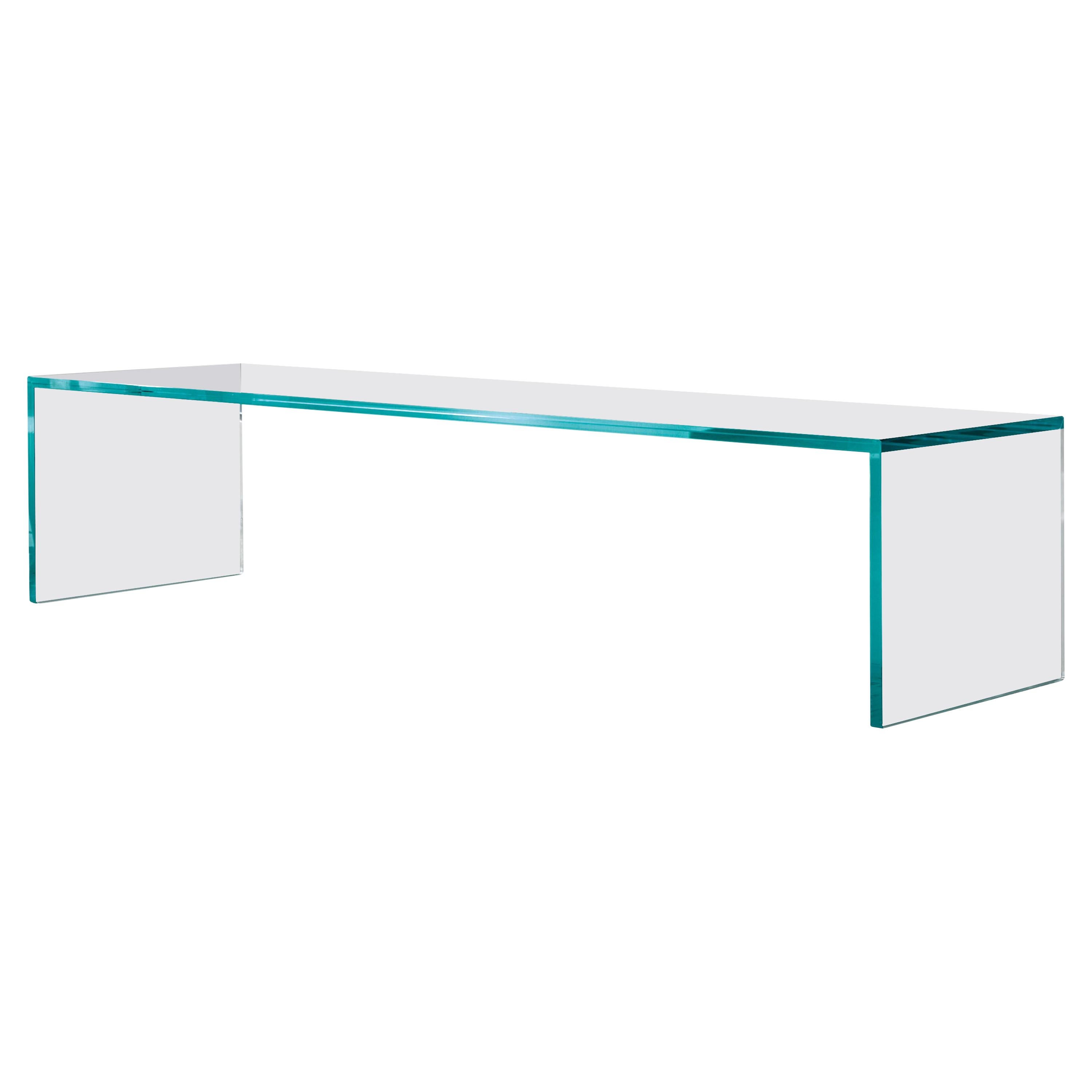 Tavolino in vetro Capo Horn, Design M.U, Made in Italy