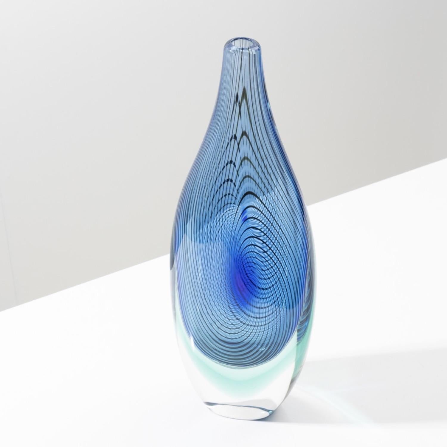 20th Century Capo Nord Murano Glass Vase by Giampaolo Seguso, Seguso Viro Murano, Italy