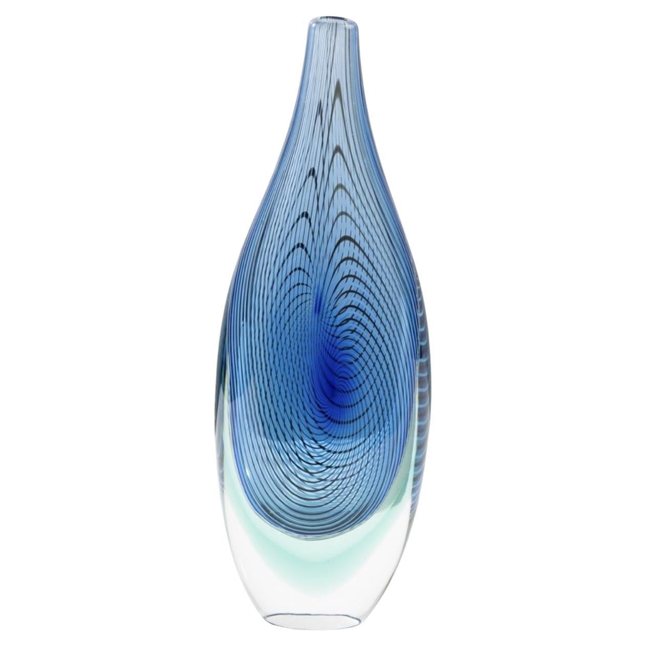 Capo Nord Murano Glass Vase by Giampaolo Seguso, Seguso Viro Murano, Italy