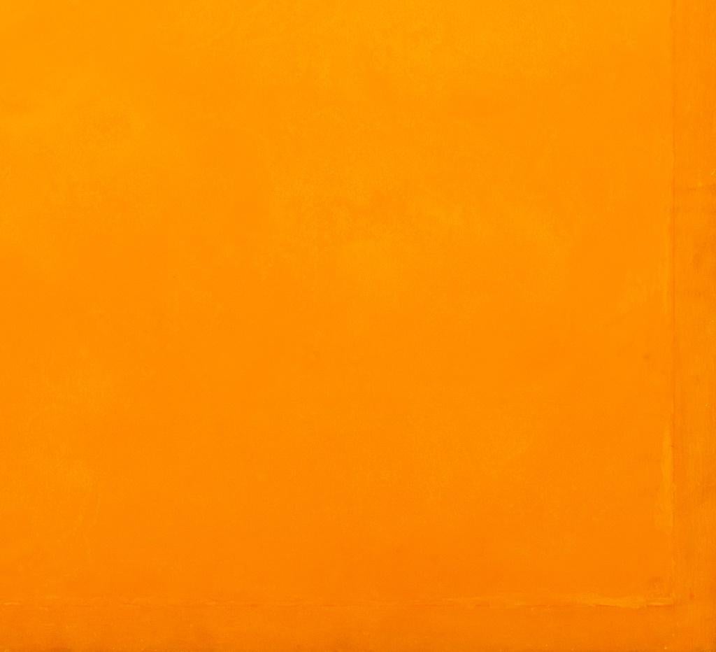 Domenick Capobianco (American, born 1928) abstract color field in orange tones oil on canvas in the manner of Mark Rothko (Latvian-American, 1903-1970), apparently unsigned, 