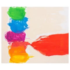 Capobianco Abstract Expressionism Acrylic on Panel Vintage Capobianco Abstract Expressionism Acrylic on Panel