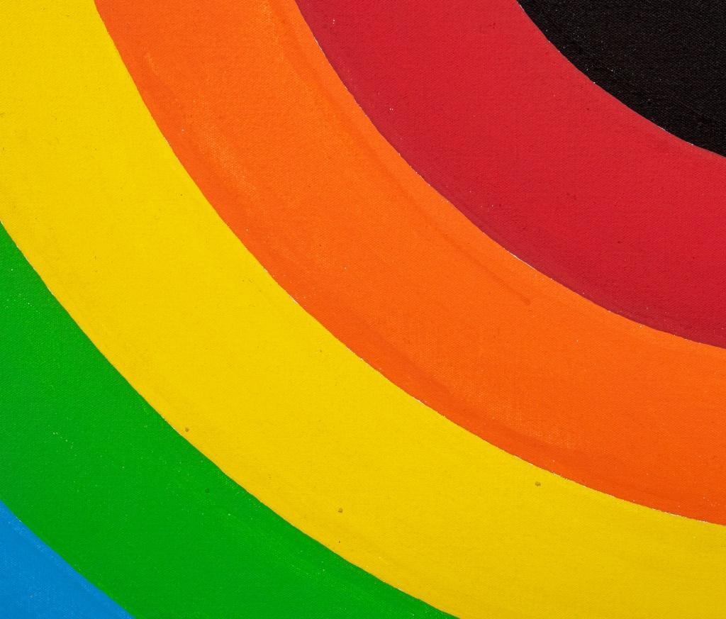 Modern Capobianco Pop Art Rainbow Acrylic on Canvas For Sale