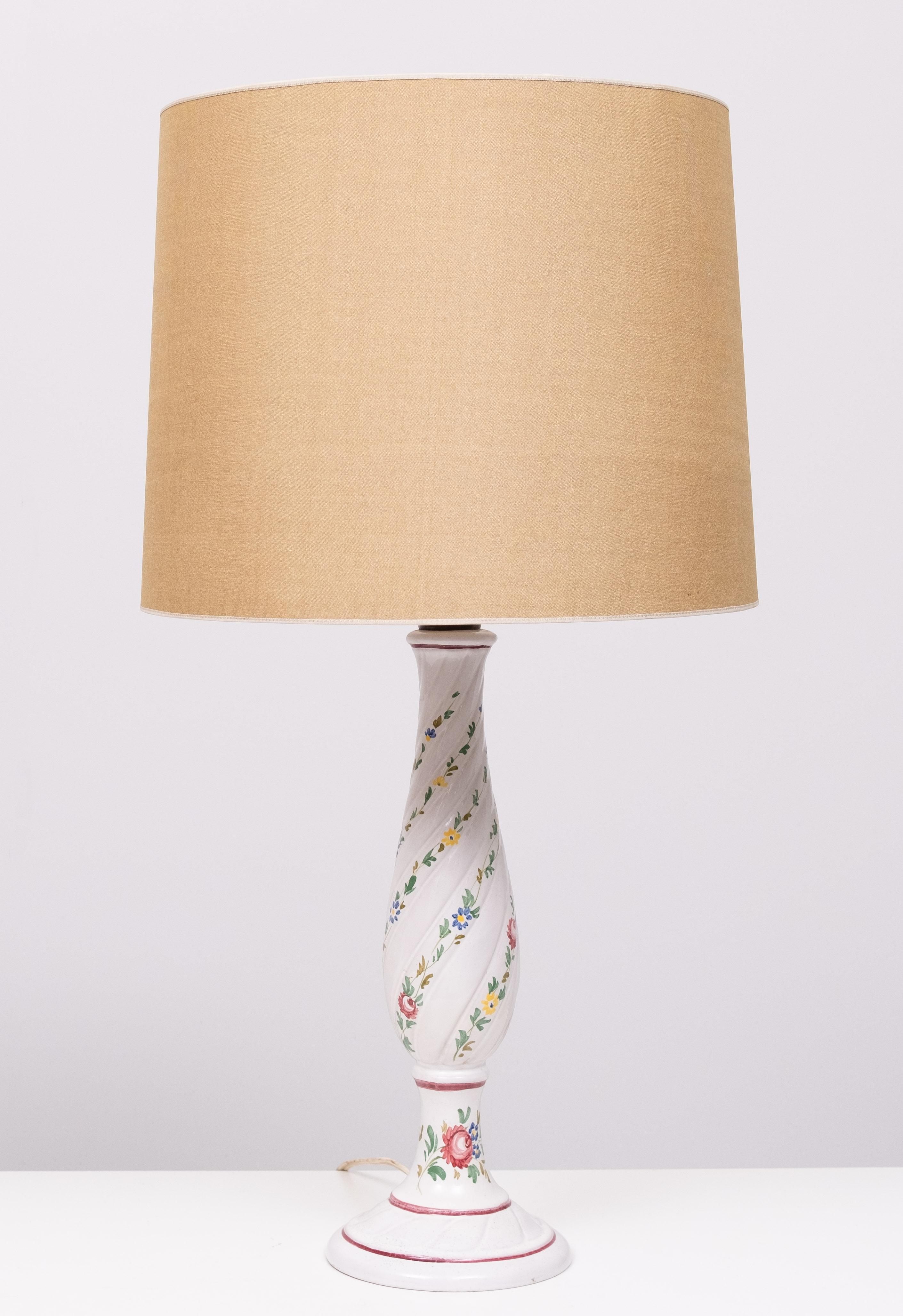 Capodimonte  Ceramic  Italian table lamps 1960s (Italienisch) im Angebot