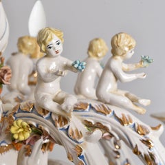 Capodimonte Chandelier, Italy, 1960s