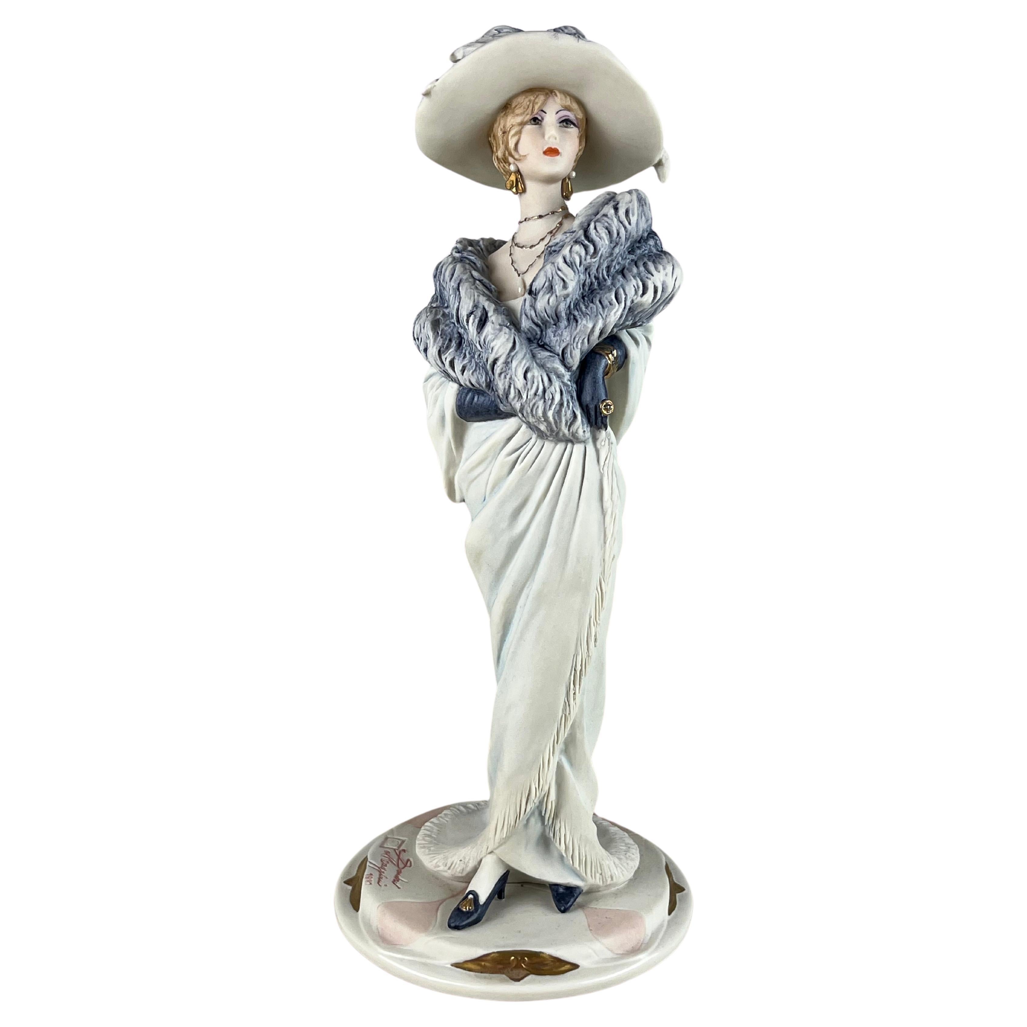 Capodimonte figurine by Sandro Maggioni, Italy, 1980s Represents a model from 1908.
Complete and in excellent condition.
 The works of this artist denote a predisposition for attention to every detail and for a notable harmony of forms and