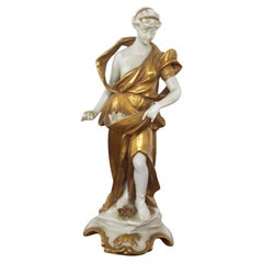 Capodimonte Gold Ceramic Statuette 'Aries'