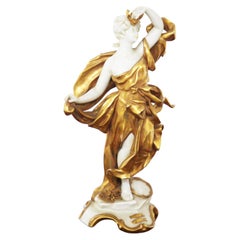 Capodimonte Gold Ceramic Statuette 'Pisces’