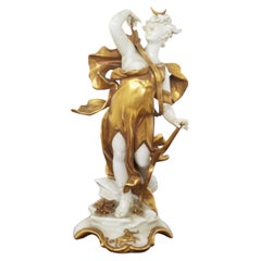 Capodimonte Gold Ceramic Statuette 'Sagittarius’