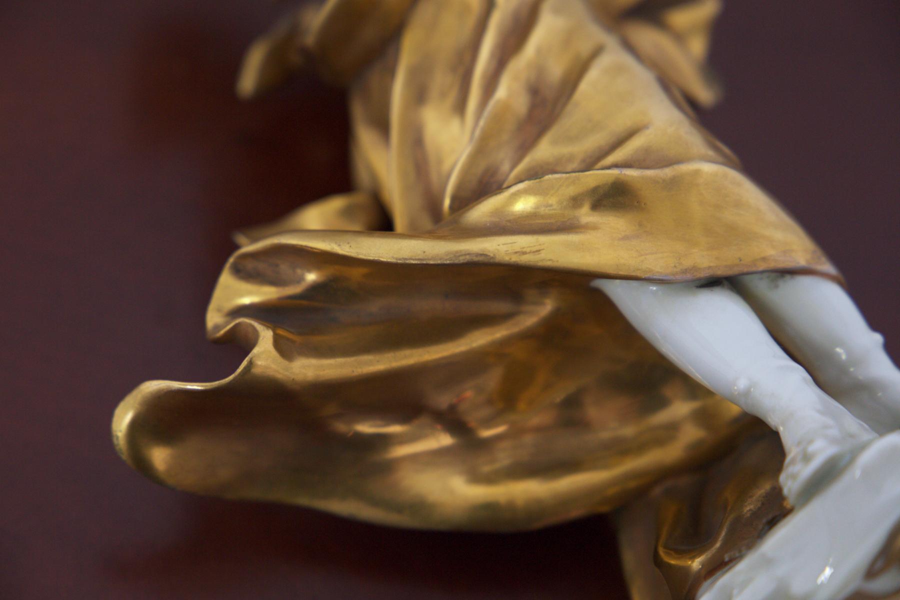 Capodimonte Gold Ceramic Statuette 'Taurus’ 1