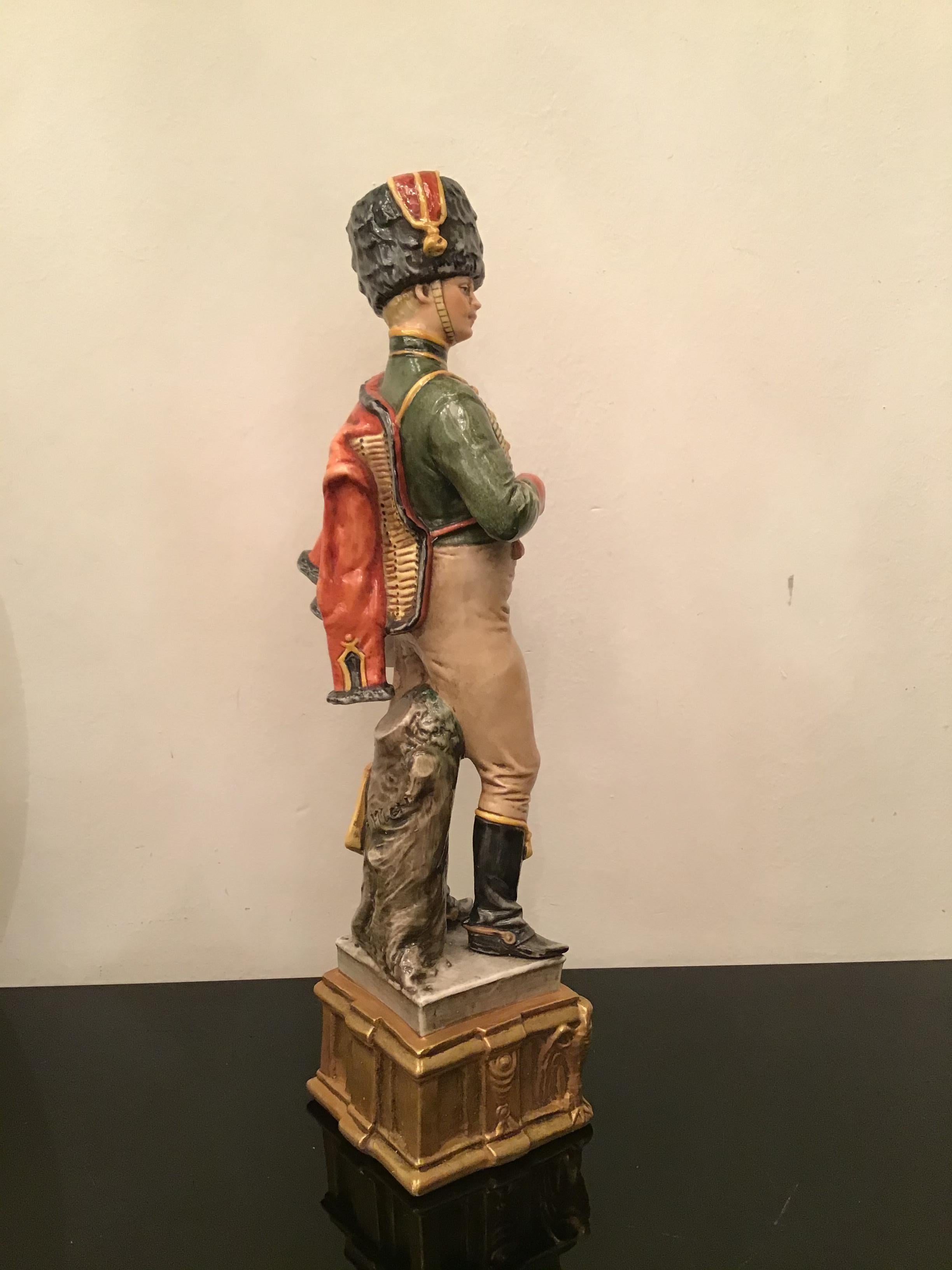 Militärisches Capodimonte-Porzellan Napoleone, 1980, Italien im Angebot 6