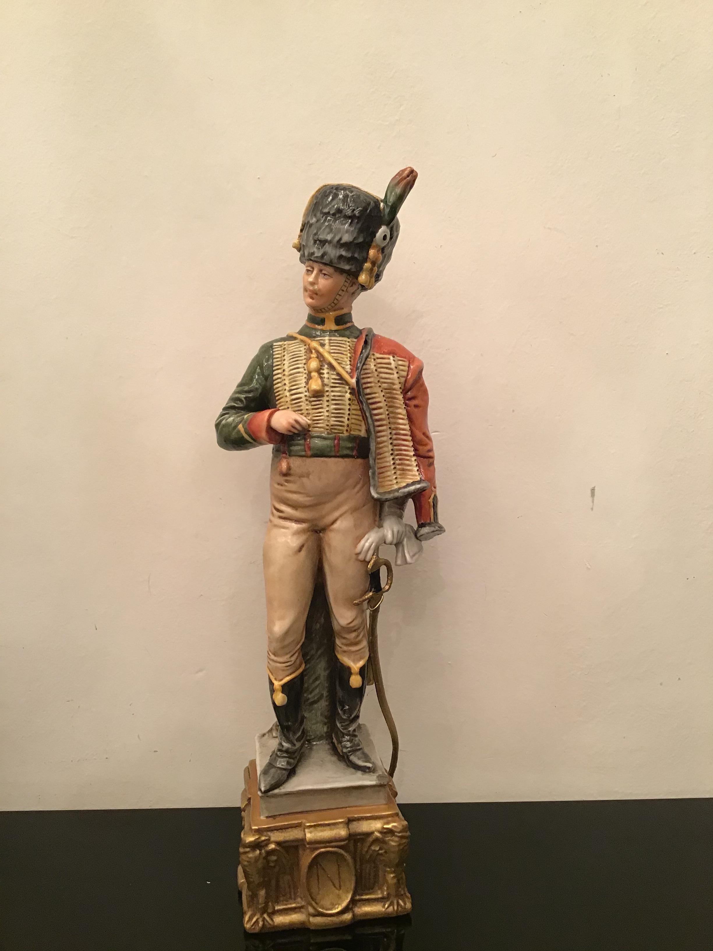 Militärisches Capodimonte-Porzellan Napoleone, 1980, Italien im Angebot 9