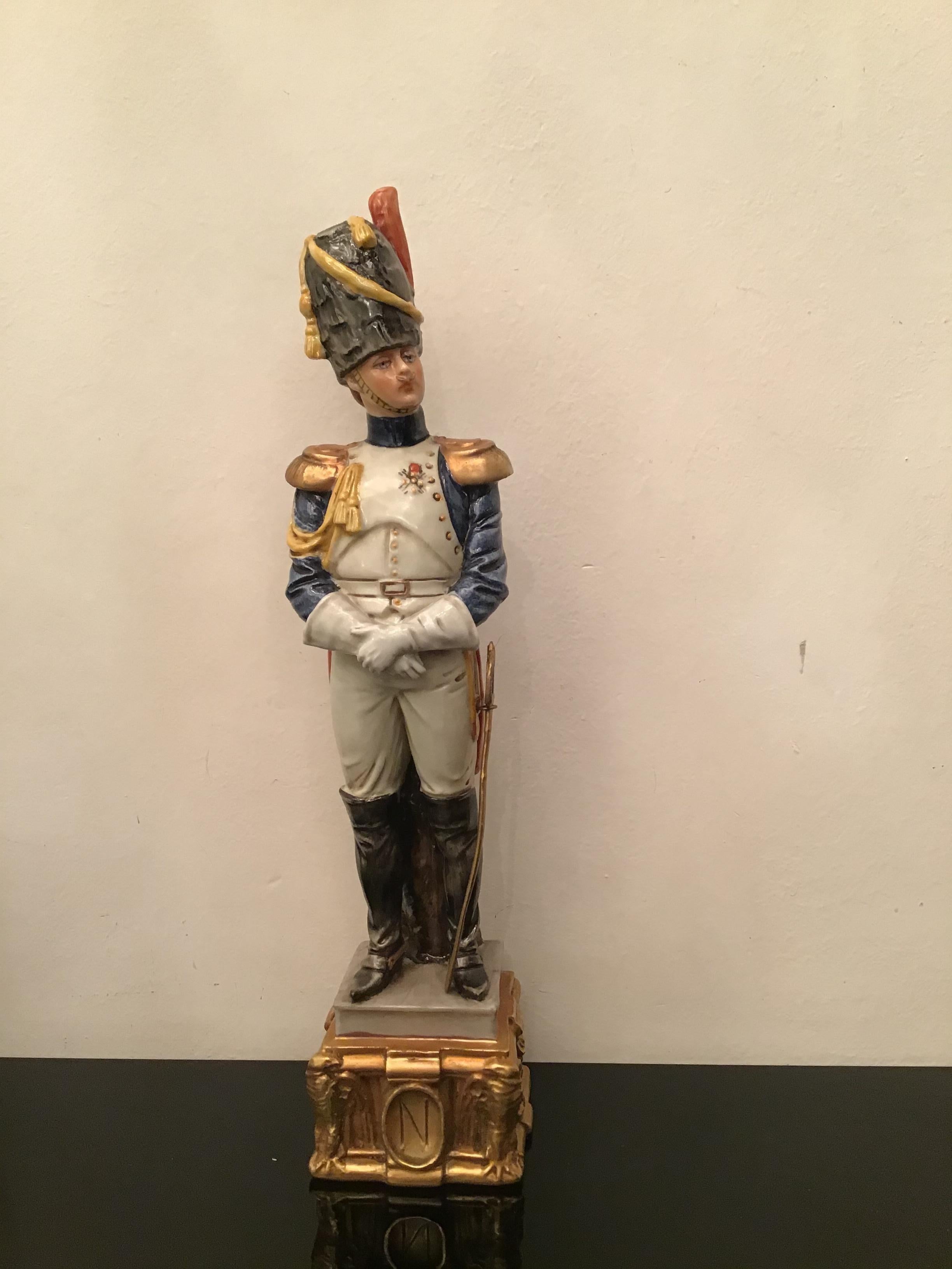 Militärisches Capodimonte-Porzellan Napoleone, 1980, Italien im Angebot 10