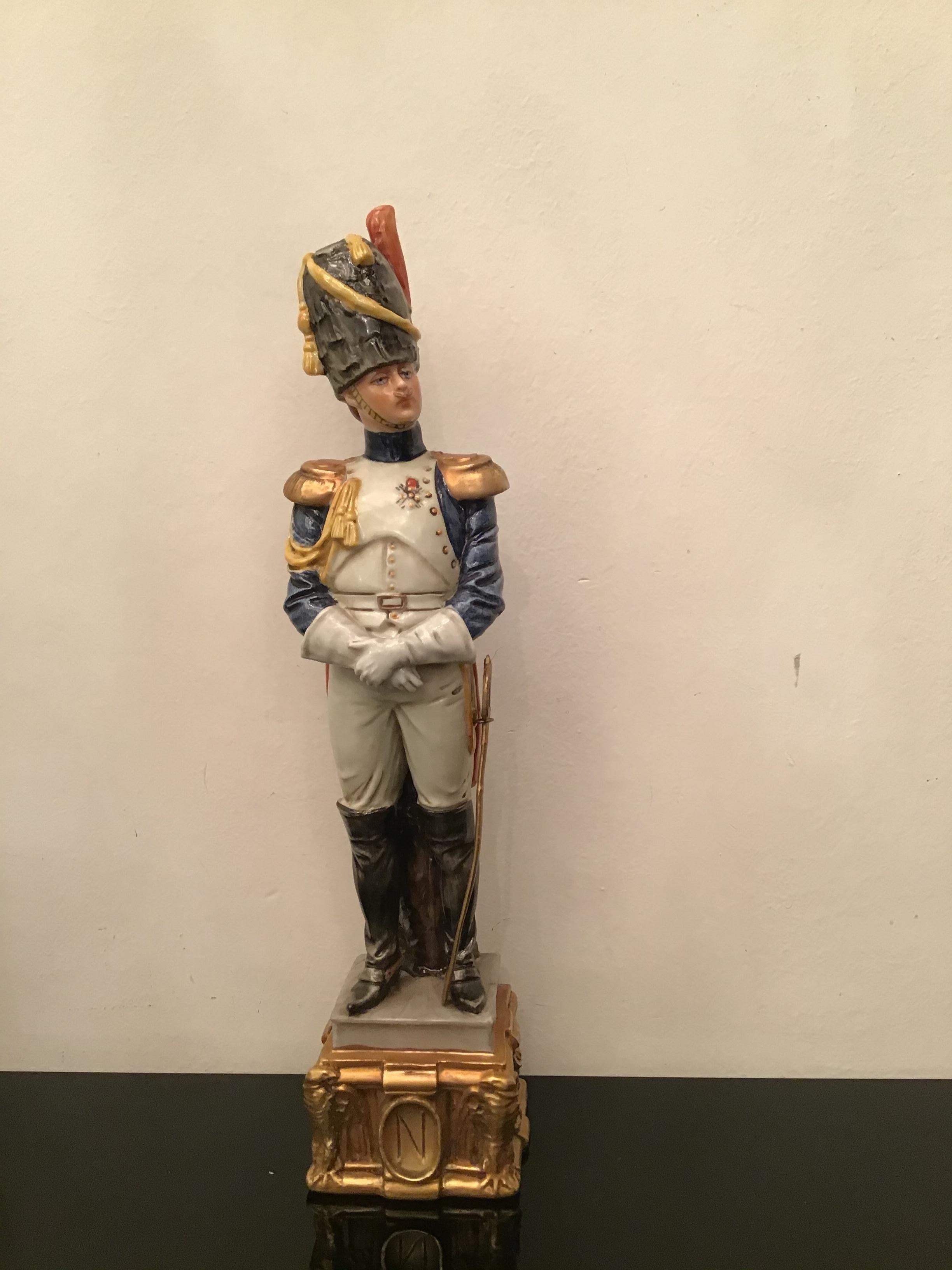 Militärisches Capodimonte-Porzellan Napoleone, 1980, Italien im Angebot 12