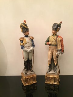 Capodimonte Military Porcelain Napoleone, 1980, Italy