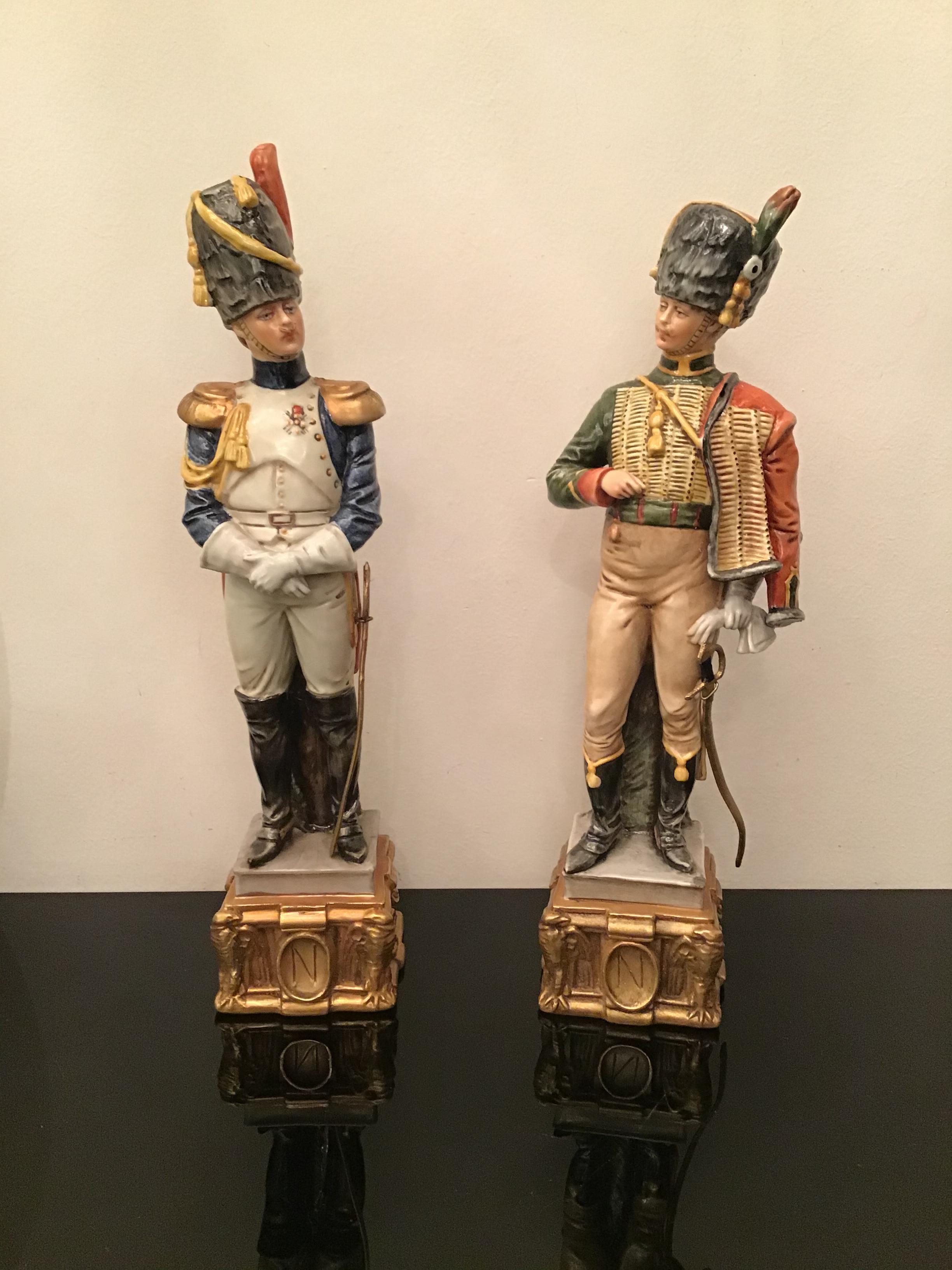 Militärisches Capodimonte-Porzellan Napoleone, 1980, Italien im Angebot 14