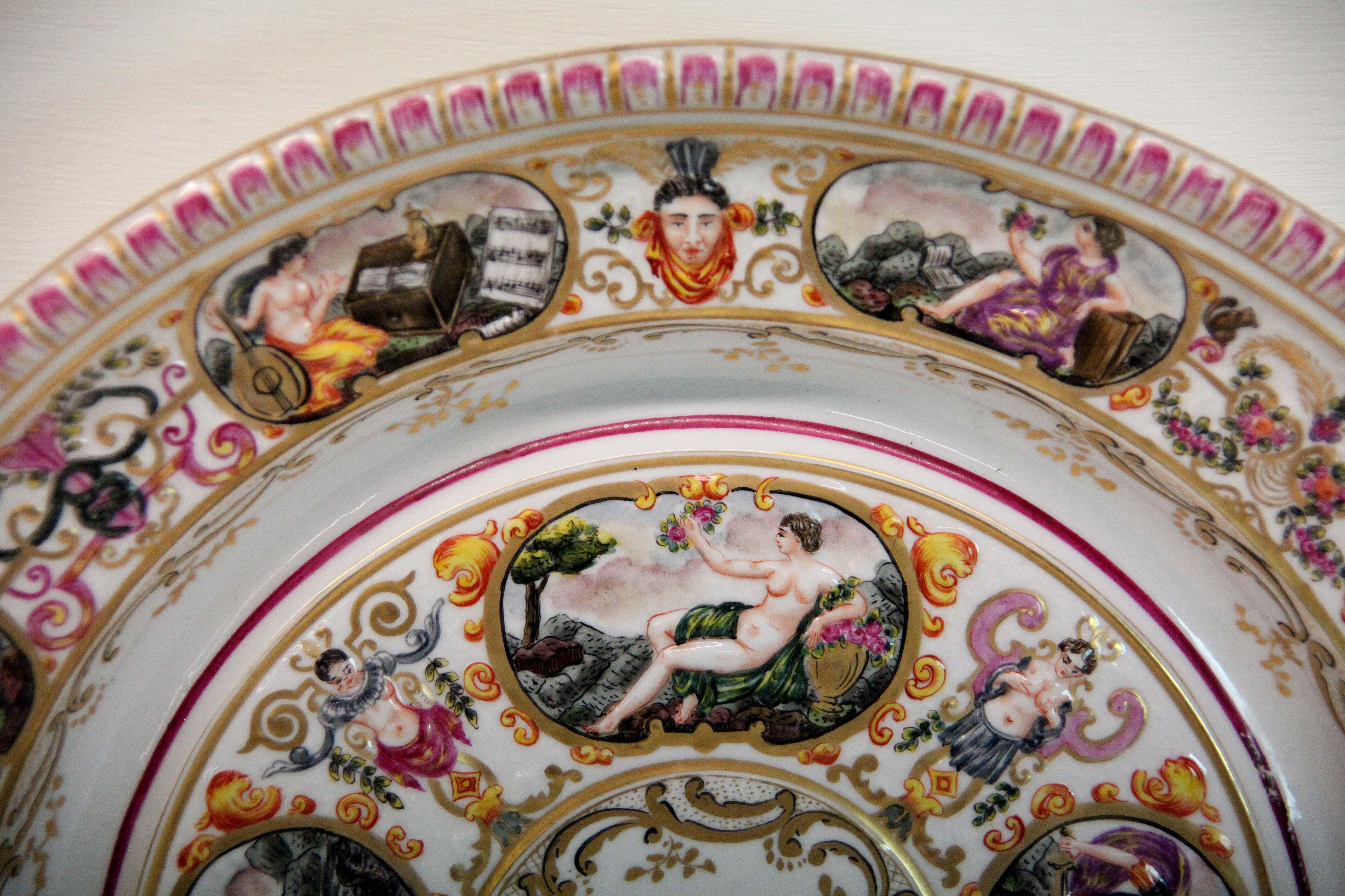 Capodimonte Porcelain Charger For Sale 1