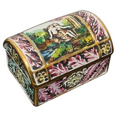 Capodimonte Porcelain Chest, Jewelry Box, Italy Mid 20th Century